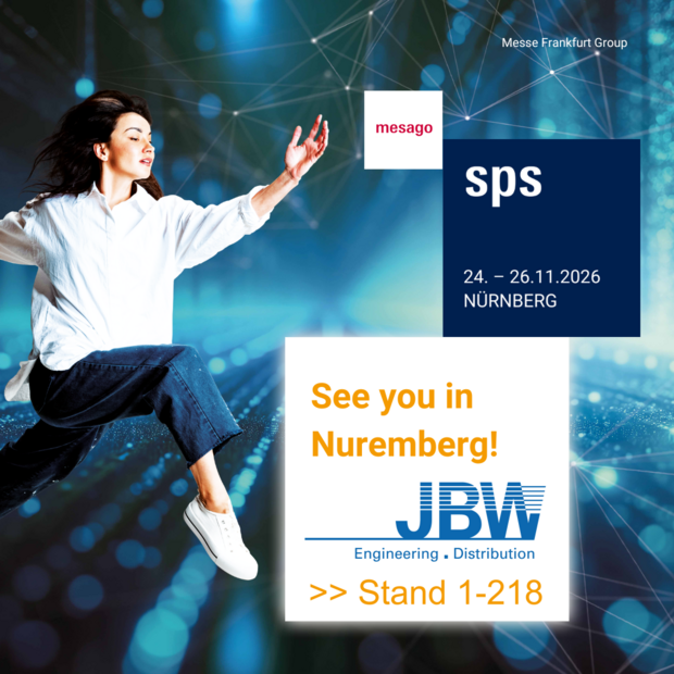 JBW auf der Messe SPS 2026 > Stand 1-218 JBW auf der Messe SPS 2026 > Stand 1-218